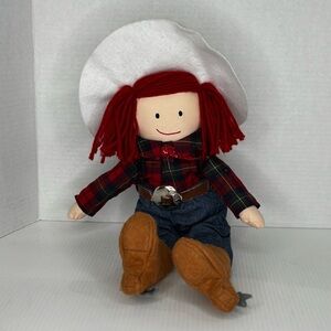 COWGIRL MADELINE Doll EDEN 18" Plush Hat Boots Vintage Stuffed Toy Western 2000